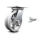 Service Caster 6 Inch Heavy Duty V Groove Semi Steel Caster with Roller Bearing and Swivel Lock SCC-35S620-VGR-BSL - alternate 1